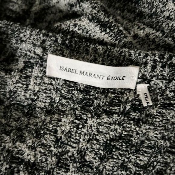 Isabel Marant Etoile Elsa Sweater Dress Monochrome Wool Blend Size 40 FR 8 US - Picture 4 of 6